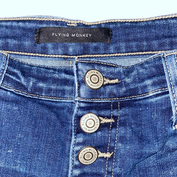 Flying Monkey Mid-Rise Flare Blue Jeans Women’s size 30 - Picture 5 of 7